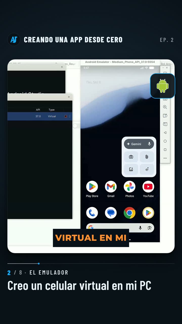 Emulador de Android: un celular virtual en mi PC