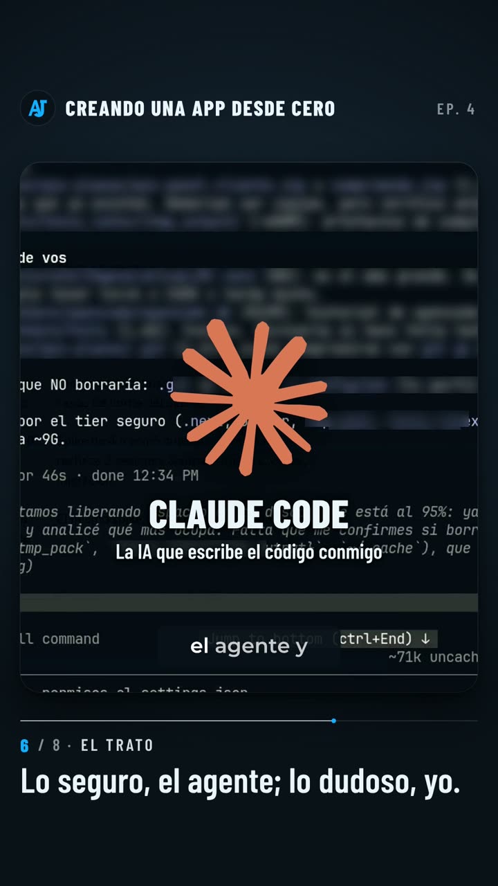 Claude Code separando lo seguro de lo dudoso