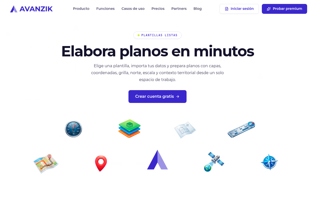 Captura de pantalla del proyecto Avanzik Workspace